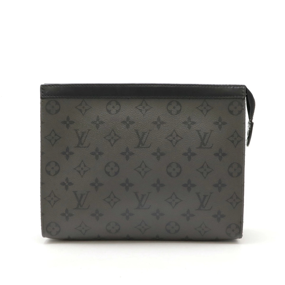 LOUIS VUITTON Monogram Eclipse Black Reverse Pochette Voyage Shoulder Bag Pouch